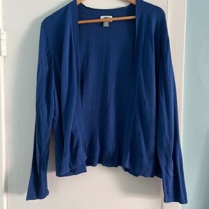 Ladies Petite XXL Old Navy Open Front Cardigan Royal Blue